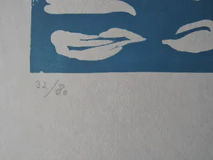 Maaike Braat - Mooie polychrome Houtsnede (oplage 80) potloodgesigneerd kopen? Bied vanaf 1!