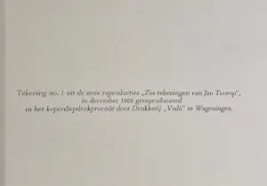 Jan Toorop - Vada Map: Zes tekeningen van Jan Toorop kopen? Bied vanaf 110!