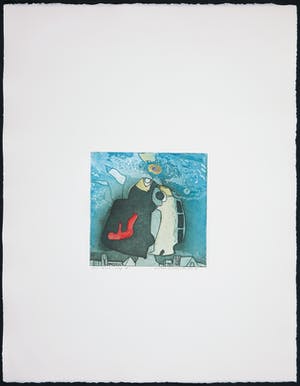 Michel van Overbeeke - Kleurenets met bladgoud, Aware away II kopen? Bied vanaf 1!