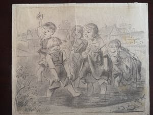 Niet of onleesbaar gesigneerd - Diverse kunstwerken van verschillende kunstenaars (7X) kopen? Bied vanaf 1!