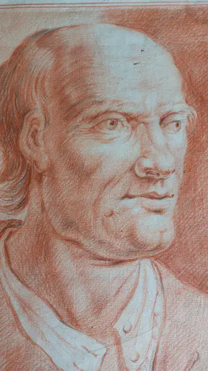 Onbekend - Roodkrijt tekening kopen? Bied vanaf 90!