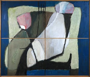 Jos Schimmer - Olieverf op doek, De sofa - Ingelijst (Groot) kopen? Bied vanaf 300!