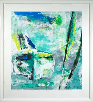 Nico Molenkamp - Zeefdruk, Masker - Ingelijst (Groot) verkocht voor € 1!