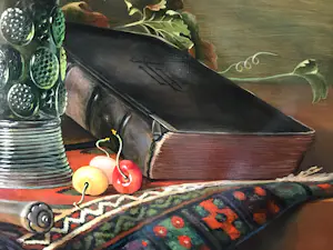Jos Aanraad - Stilleven van wijn en fruit kopen? Bied vanaf 1200!