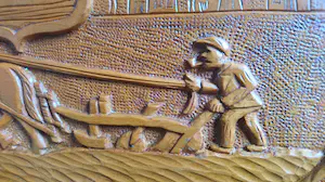 Pieter Buijs - Houten messenblok voor Zeeuwse paeremessen (paardenmessen) kopen? Bied vanaf 1!