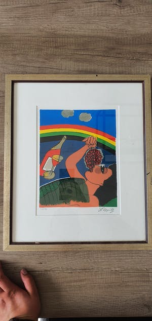 Corneille - zonder titel - gesigneerd - 150 ex - ingelijst kopen? Bied vanaf 125!