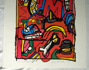 George Heidweiller - Zeefdruk op geschept papier , Twisted Reminder – 1996 - 'Pop-Art' kopen? Bied vanaf 40!
