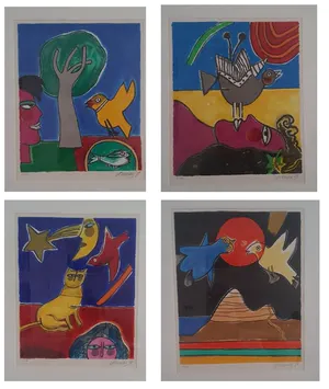 Corneille - complete portofolio met beperkte oplage: le Martin, le Midi, le Soir, la Nuit. kopen? Bied vanaf 760!