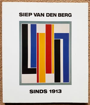 Siep van den Berg - Geometrische compositie, olieverf (mooi ingelijst, zeer groot!) kopen? Bied vanaf 1!