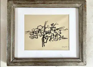 Corneille - ‘Zeer vroeg werk; gouache met Oost-Indische inkt. kopen? Bied vanaf 1350!