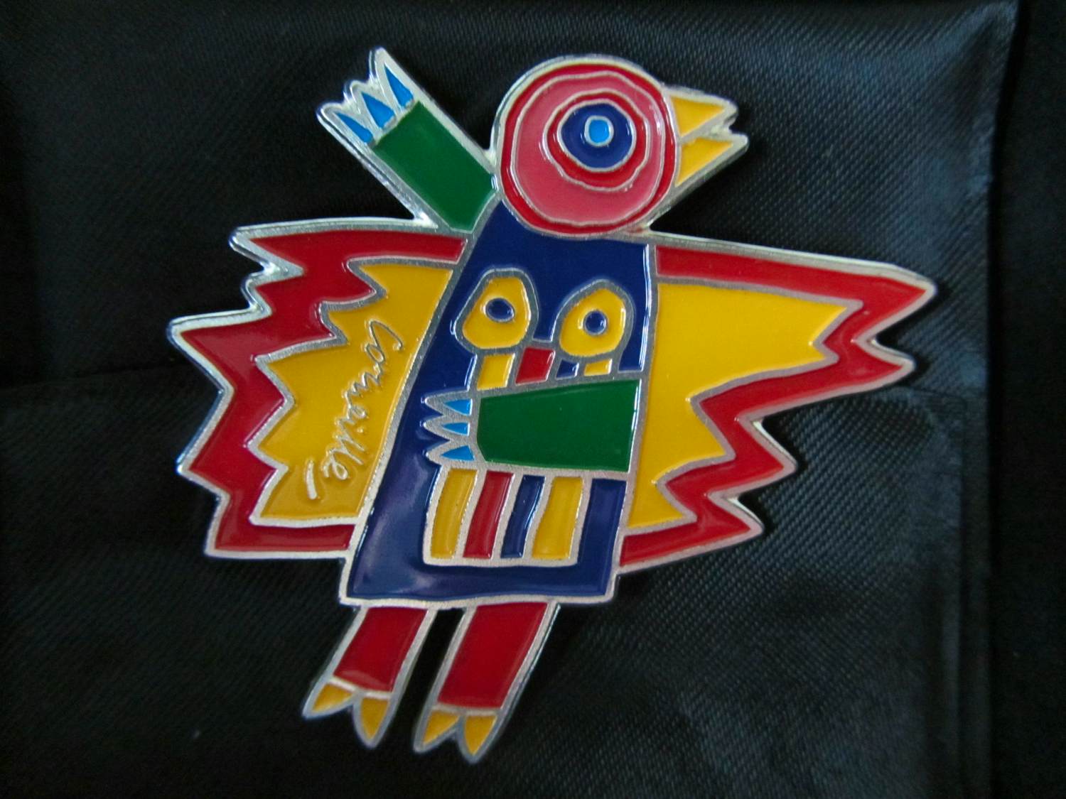 Corneille - Broche met gekleurd emaille, Jaski Art Gallery kopen? Bied vanaf 60!