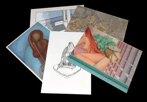 Nout Visser - en andere! - Lot met 10 werken op papier kopen? Bied vanaf 1!