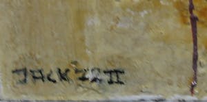 Jack Harden - Gemengde techniek op board, De verplichte non-actieve - Ingelijst kopen? Bied vanaf 50!