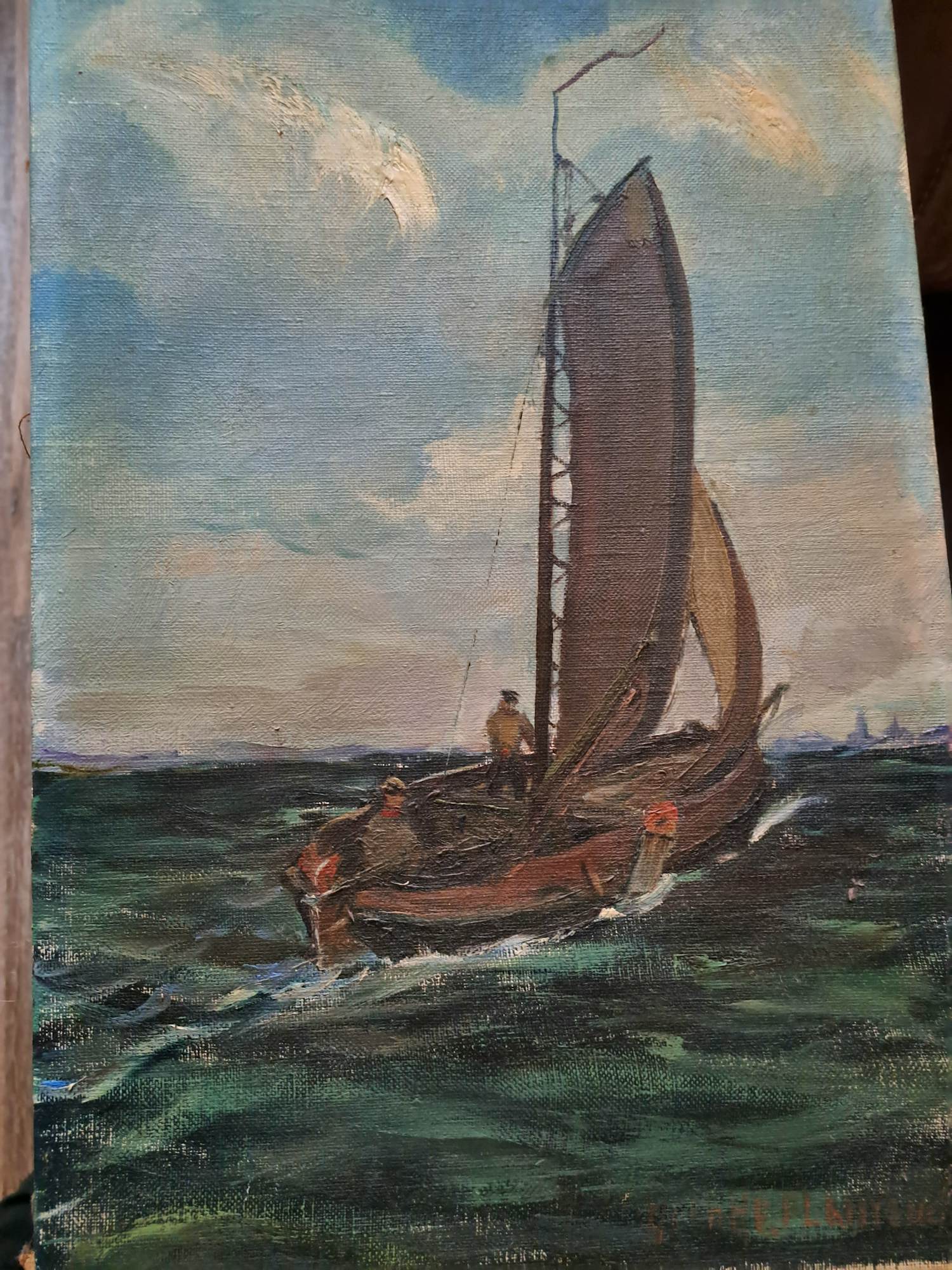 Niet of onleesbaar gesigneerd - kajuit op zee kopen? Bied vanaf 10!