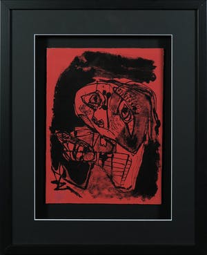 Karel Appel - Litho uit de uitgave Rhapsodie de ma nuit - Ingelijst kopen? Bied vanaf 1!
