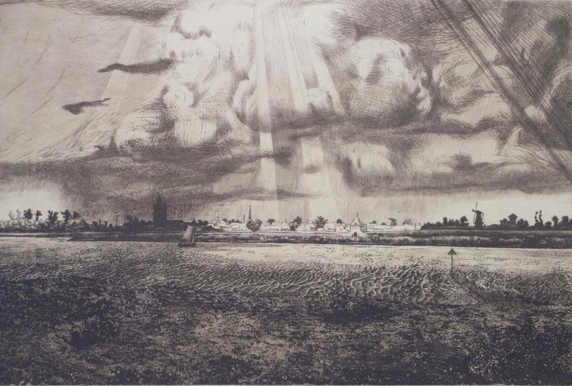 Arend Hendriks - GORCUM - ets en aquatint kopen? Bied vanaf 75!