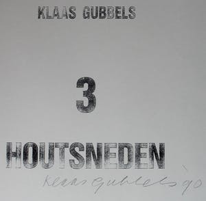 Klaas Gubbels - gesigneerd voorblad: 3 houtsneden - 1990 kopen? Bied vanaf 1!