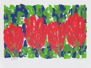 Ad van Hassel - Rode Tulpen & Gele Tulpen (lot van 2) kopen? Bied vanaf 40!