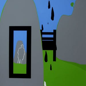 Hans Landsaat - Portfoliomap van vier zeefdrukken: Witold i ja - 1972 kopen? Bied vanaf 250!