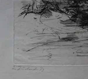 Hans Meid - Droge naald ets kopen? Bied vanaf 75!