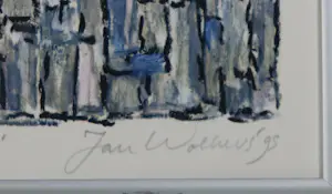 Jan Wolkers - Zeefdruk op papier, Winterbeelden VI - Ingelijst kopen? Bied vanaf 200!
