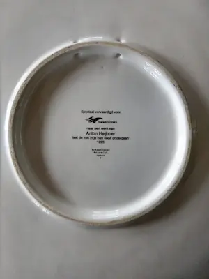 Plateelbakkerij Schoonhoven - Laat de zon in je hart nooit ondergaan . Anton Heyboer kopen? Bied vanaf 75!