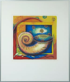 Marianne Aulman - Litho, Schelp - Ingelijst kopen? Bied vanaf 1!