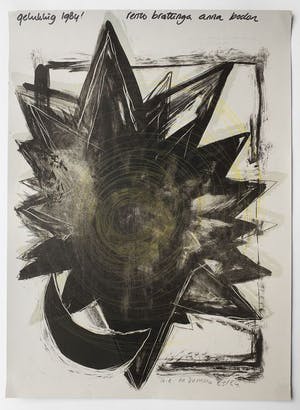 Marlene Dumas - Die Sterre van die hemel - handgesigneerd en met de hand bijgewerkt, uniek kopen? Bied vanaf 750!