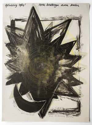 Marlene Dumas - Die Sterre van die hemel - handgesigneerd en met de hand bijgewerkt, uniek verkocht voor € 750!