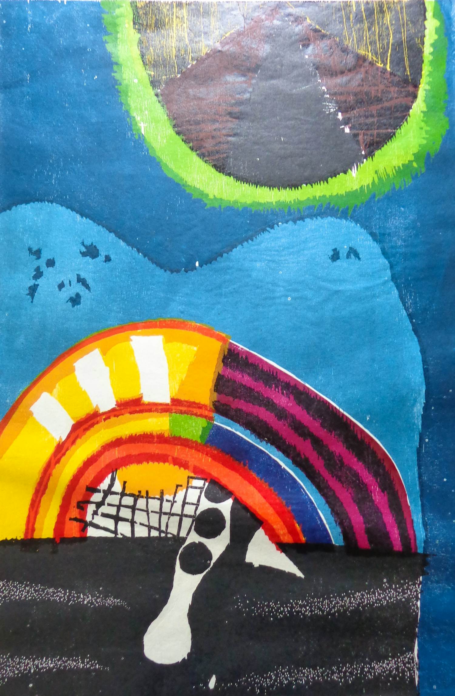 Guillaume Le Roy - ELLEN / KLEURHOUTSNEDE / 92x62cm / SIG / 1971 kopen? Bied vanaf 75!