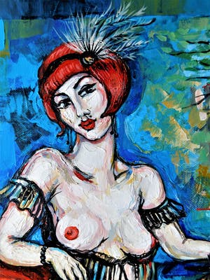 Natia Antadze - "Frauen mit Cactus" kopen? Bied vanaf 1!