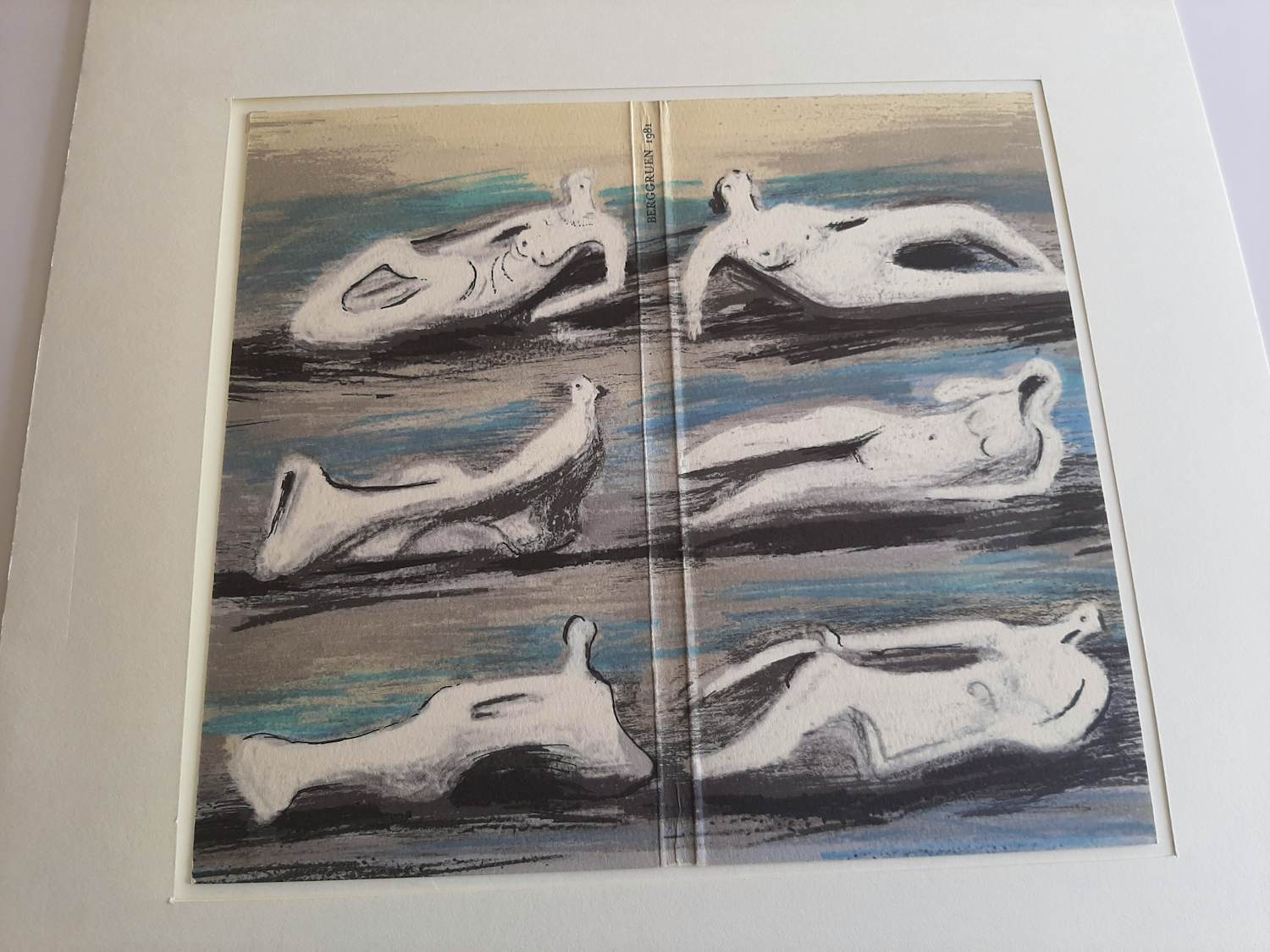 Henry Moore - Litho, Omslag van de catalogus van de Galerie Berggruen, Parijs, 1981. verkocht voor € 35!