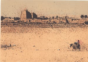 Simon Koene - Jongetje op ezeltje bij de tempel van Karnak (Egypte) kopen? Bied vanaf 25!