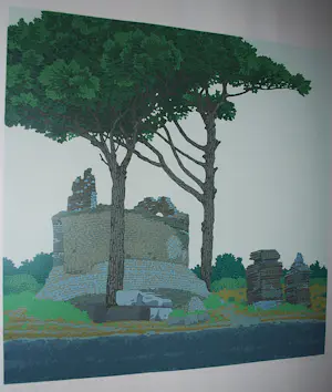 Sees Vlag - Via Appia Antica - zeefdruk oplage 68 eigen druk kopen? Bied vanaf 75!