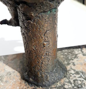 Wim Rijvers - Stervende geit, bronzen beeld (unica, volledig gedocumenteerd) kopen? Bied vanaf 495!