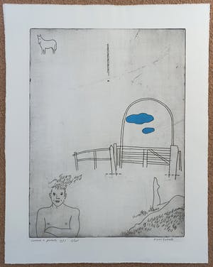 Harrie Gerritz - Hooikoorts, aquatint ets kopen? Bied vanaf 60!