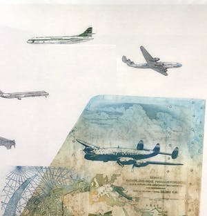 Leentje Linders - 2 etsen “De tijd vliegt” gesigneerd, oplage34/70 kopen? Bied vanaf 80!