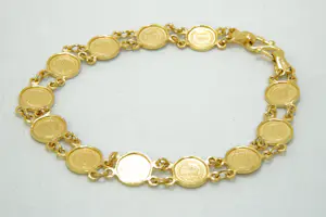 24 - 22 karaats geelgouden Zodiac armband kopen? Bied vanaf 850!