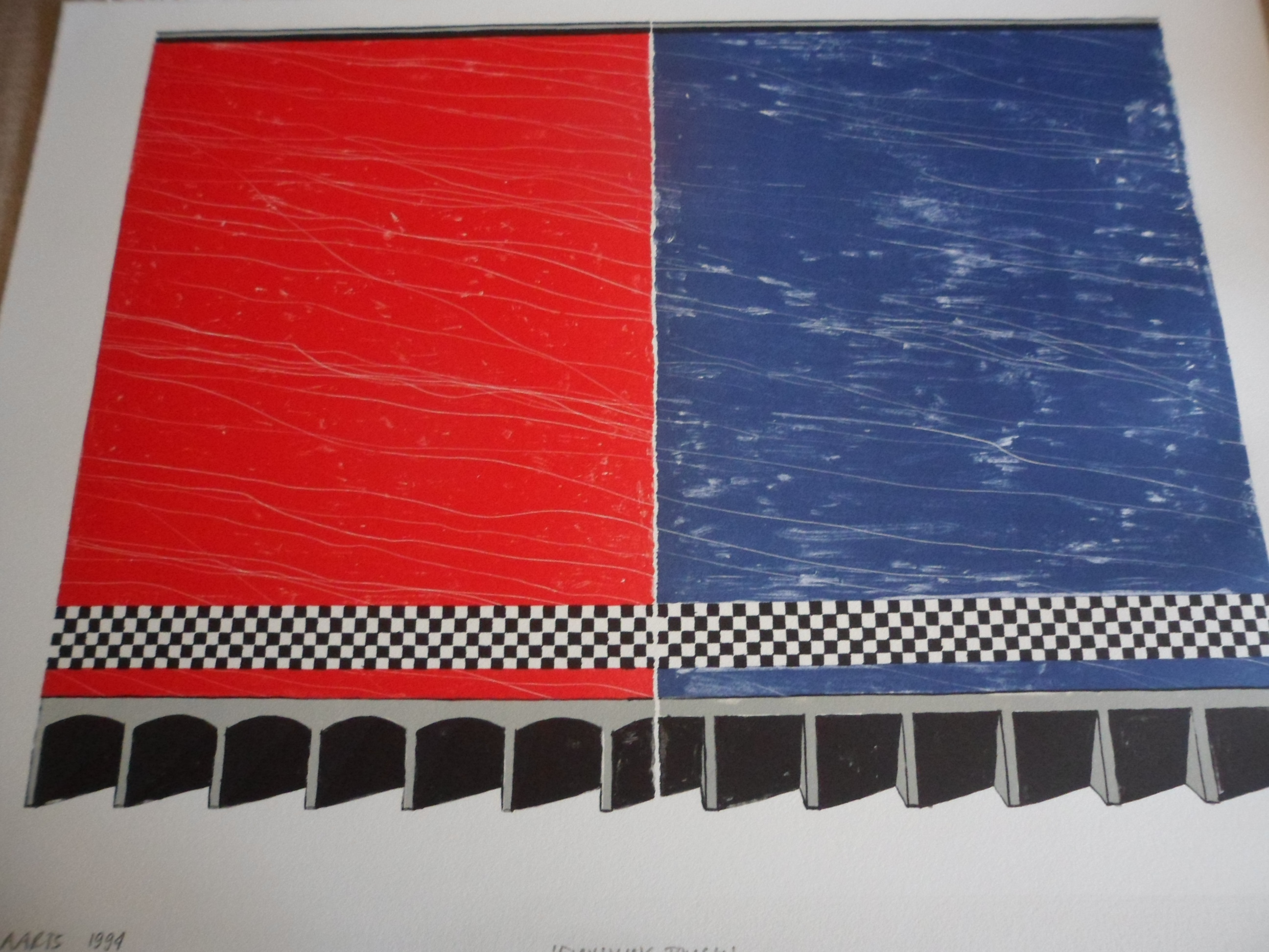 Ko Aarts - Zeefdruk, Titel: "Finishing touch". kopen? Bied vanaf 30!