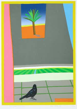 Harrie Gerritz - Zeefdruk, Op weg naar het zuiden verkocht voor € 50!