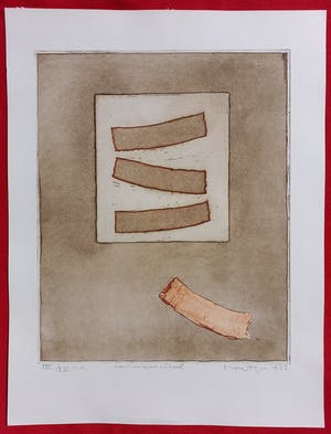 Jan Montyn - Signalen, aquatint ets (kleine oplage) kopen? Bied vanaf 115!