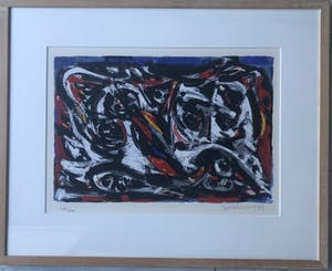 Theo Wolvecamp - Abstracte compositie kopen? Bied vanaf 300!