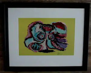 Karel Appel - Ingelijste litho: Oiseau Hurlant ( DE LAATSTE!) kopen? Bied vanaf 799!