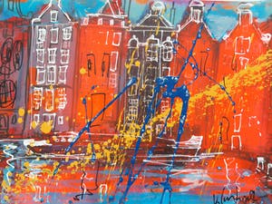 Peter Klashorst - Gemengde techniek - Handgesigneerd !!! kopen? Bied vanaf 150!