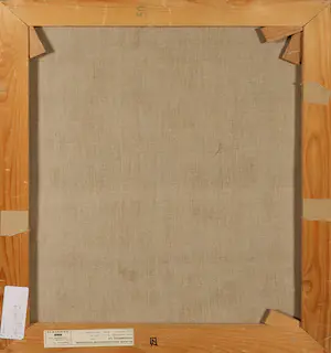 Ronald Coffie - Olieverf op doek, Compositie in kleuren I - Ingelijst kopen? Bied vanaf 1!