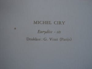 Michel Ciry - Mythologische kleine oplage (60 ex) droge naald Ets "Eurydice" gesigneerd kopen? Bied vanaf 37!