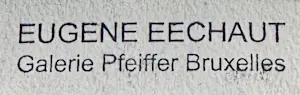 Eugène Eechaut - Ein wunderschönes Aquarell aus dem Jahr 1975 – ausgestellt in der Pfeiffer Gallery in Brüssel kopen? Bied vanaf 60!