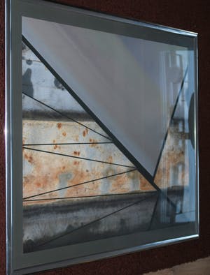 John Spek - Geschonden land III - grote metalen rvs collage kopen? Bied vanaf 125!