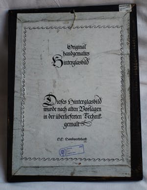 Niet of onleesbaar gesigneerd - Achterglasschildering / Hinterglasmalerei , Gerechtigheid – ingelijst kopen? Bied vanaf 10!