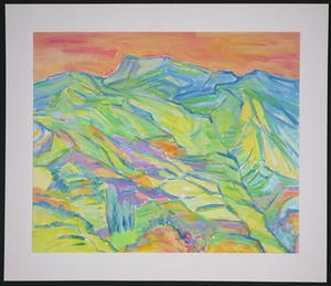 Joe Wols - Acryl op papier, Orcinas, Drôme Provencale kopen? Bied vanaf 1!